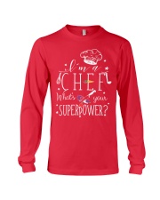 Chef what's your superpower gift for her Long Sleeve Tee tile