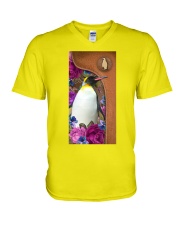 Penguin magical gift for penguin lover V-Neck T-Shirt tile