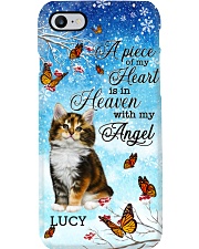 Cat a piece of my heart cat lover personalized Phone Case i-phone-8-case