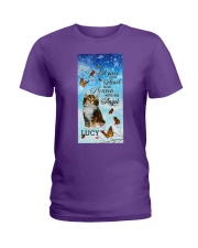 Cat a piece of my heart cat lover personalized Ladies T-Shirt tile