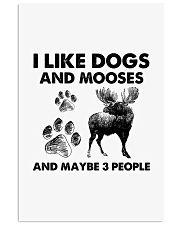Moose and dog three people Vertical Poster tile