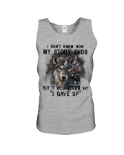 Wolf never gave up wolf lover dog mom Unisex Tank tile