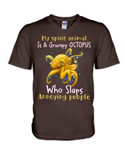 Octopus annoying people octopus lovers V-Neck T-Shirt tile