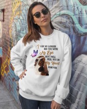 Basset hound feel you in my heart dog mom Crewneck Sweatshirt lifestyle-unisex-sweatshirt-front-3