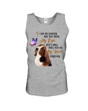 Basset hound feel you in my heart dog mom Unisex Tank tile