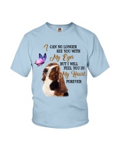 Basset hound feel you in my heart dog mom Youth T-Shirt tile