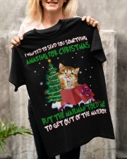 Cat Wanted To Send You Something Classic T-Shirt apparel-classic-tshirt-lifestyle-front-117