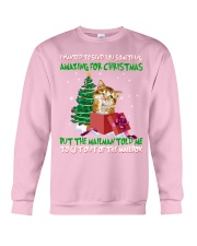 Cat Wanted To Send You Something Crewneck Sweatshirt tile