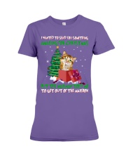 Cat Wanted To Send You Something Premium Fit Ladies Tee tile