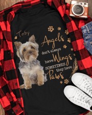 Yorkshire terrier angels with paws personalized Classic T-Shirt apparel-classic-tshirt-lifestyle-front-163