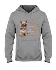 Yorkshire terrier angels with paws personalized Hooded Sweatshirt tile