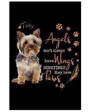 Yorkshire terrier angels with paws personalized Vertical Poster tile