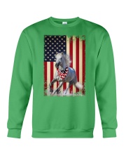 Horse smile flag horse lovers Crewneck Sweatshirt tile