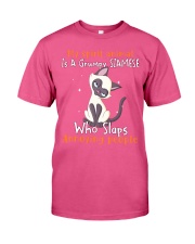 Siamese annoying people cat lovers Premium Fit Mens Tee tile