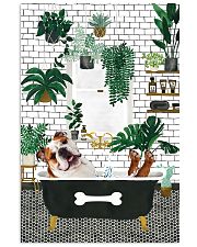 Bulldog bath tub dog lover 11x17 Poster front