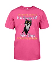 Cat annoying people cat lovers cat moms Classic T-Shirt tile
