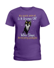 Cat annoying people cat lovers cat moms Ladies T-Shirt tile
