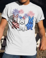 Scottish Terrier flag colors Classic T-Shirt apparel-classic-tshirt-lifestyle-28