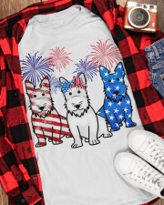 Scottish Terrier flag colors Classic T-Shirt apparel-classic-tshirt-lifestyle-front-163