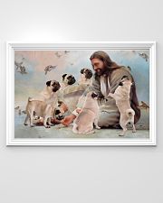 God surrounded by Pug angels Gift for you 36x24 Poster poster-landscape-36x24-lifestyle-02