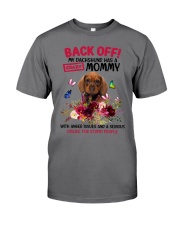 Dachshund has a crazy mommy Gift for you Premium Fit Mens Tee tile