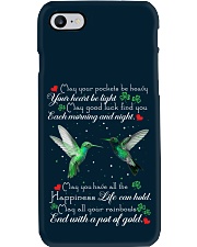 Hummingbird may your pockets be heavy bird lover Phone Case tile