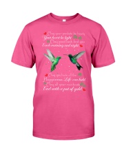 Hummingbird may your pockets be heavy bird lover Classic T-Shirt tile