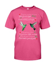 Hummingbird may your pockets be heavy bird lover Premium Fit Mens Tee tile