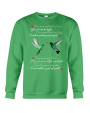 Hummingbird may your pockets be heavy bird lover Crewneck Sweatshirt tile