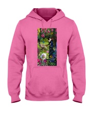 Cat roses gift for cat lover cat mom Hooded Sweatshirt tile
