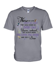 Hummingbird very dear hummingbird lover bird lover V-Neck T-Shirt tile