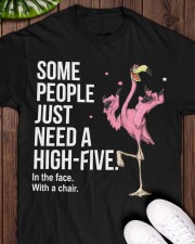 Flamingo high-five Classic T-Shirt apparel-classic-tshirt-lifestyle-front-160