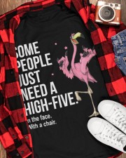 Flamingo high-five Classic T-Shirt apparel-classic-tshirt-lifestyle-front-163