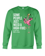 Flamingo high-five Crewneck Sweatshirt tile