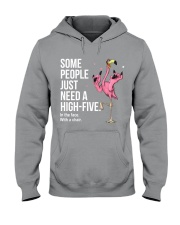 Flamingo high-five Hooded Sweatshirt tile