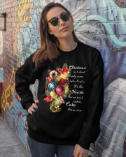 Butterfly candy cane gift for butterfly lovers Crewneck Sweatshirt lifestyle-unisex-sweatshirt-front-3