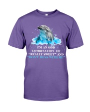 Dolphin i am a odd dolphin lovers Premium Fit Mens Tee tile
