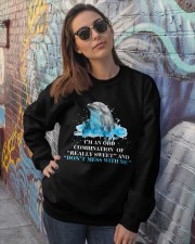 Dolphin i am a odd dolphin lovers Crewneck Sweatshirt lifestyle-unisex-sweatshirt-front-3