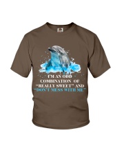 Dolphin i am a odd dolphin lovers Youth T-Shirt tile