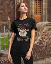Cow thought about it first cow lovers Classic T-Shirt apparel-classic-tshirt-lifestyle-06