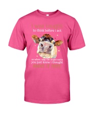 Cow thought about it first cow lovers Classic T-Shirt tile
