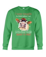 Cow thought about it first cow lovers Crewneck Sweatshirt tile