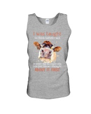 Cow thought about it first cow lovers Unisex Tank tile
