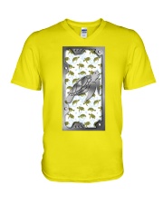 Turtle cute icon turtle lover V-Neck T-Shirt tile