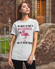 Flamingo say it to my face birds lovers Classic T-Shirt apparel-classic-tshirt-lifestyle-06