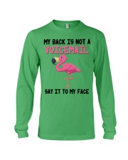 Flamingo say it to my face birds lovers Long Sleeve Tee tile