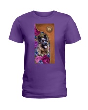German shepherd magical dog mom Ladies T-Shirt tile