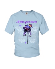 Butterfly a letter from heaven insects bugs lover Youth T-Shirt tile