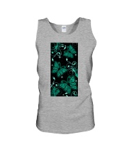 Butterfly green pattern insects bugs lover Unisex Tank tile