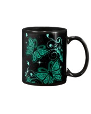 Butterfly green pattern insects bugs lover Mug tile